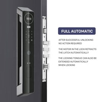 Serrure de porte intelligente avec reconnaissance faciale, mot de passe, carte, Wifi, empreinte digitale, clé numérique sans clé