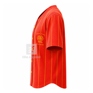 T-shirt personnalisé de la sororité NSPDK, logo brodé sur le devant, couleur rouge et or, manches courtes, polyester, pour femme, vêtements grecs. - Product Image 4