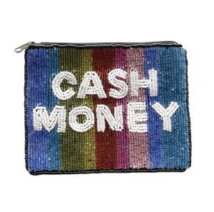 Handmade Beaded Embroidery Bossy Coin Pouch Cute Stylish Beautiful Design New Trendy Fashionable Luxury India <b>Needlework</b> - Product Image 3