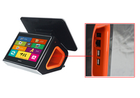 Anypay A9D Cajas registradoras de doble pantalla Restaurante POS Software Sistema Pos de 15,6 pulgadas Todo en uno Tienda minorista Pequeñas empresas Win10