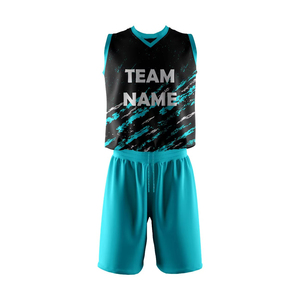Customizable Team Name Printed Men's Unisex Plus Size Summer Basketball Shorts Jersey Uniform Set 100% Polyester Quick Dry - Product Image 4
