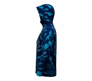 Sudadera con Capucha de Pesca de Manga Larga para Hombre Sprint, UPF 50, Anti-UV, con Estampado de Tiburón, Camiseta Deportiva Azul - Product Image 5