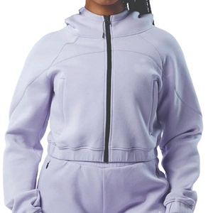 Sudadera con capucha y Top corto informal para mujer con logotipo personalizado estampado para la temporada de invierno 2025 - Product Image 5