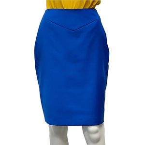 Women Blue Pencil <b>Skirt</b> High Waist Slim Fit <b>Office</b> Business Formal Knee Length Elegant Stretch Bodycon <b>Skirt</b> Ladies Workwear - Product Image 1