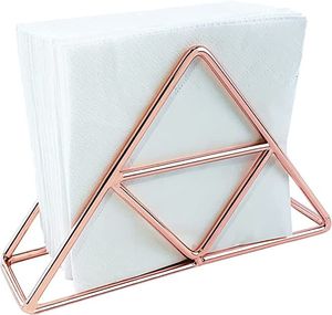 Rose Gold Luxury Handmade Eco-Friendly Napkin <b>Holder</b> Antique Design <b>Tissue</b> Stand Iron Table <b>Kitchen</b> Wedding Decor - Product Image 6