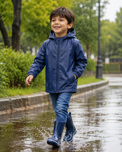 Imperméable d'été à capuche personnalisé, coupe-vent et respirant pour enfants |   Veste de pluie légère en EVA 10 000 mm |   Randonnée en plein air - Product Image 2