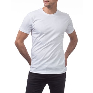 เสื้อยืดเปล่าแบบหนาพิเศษสำหรับผู้ชาย ผ้าฝ้าย 100% สีขาวล้วน คอกลม ทรงหลวม แขนสั้น ผู้ผลิตเสื้อยืดเปล่า - Product Image 1