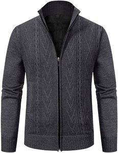 Winter <b>Men's</b> <b>Long</b> Sleeve Brand Knitted 100% Cotton Washed Print Nonwoven <b>Cardigan</b> Designer Sweatshirt - Product Image 2