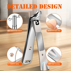 ที่ตัดเล็บสแตนเลส 1 ชิ้น ใบมีดคม ปากกว้าง ตัดเล็บขบ ตัดเล็บหนา - Product Image 5