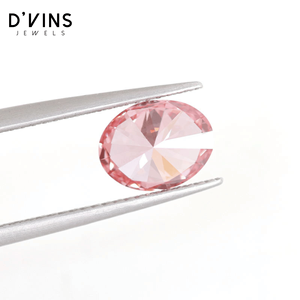 D'vins Jewels - Diamantes Cultivados en Laboratorio, Corte Excelente, Forma Ovalada, 1-3 CT, VS2, Color Fancy Light, para Joyería, Envío Inmediato - Product Image 5