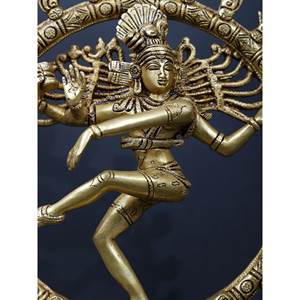 13 \ "Nataraja Escultura de latón de pie sobre Demon Apasmara Premium Colección de esculturas - Product Image 1