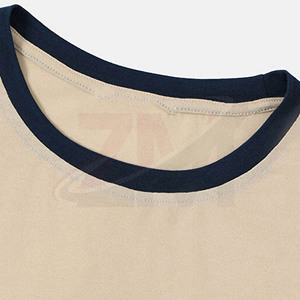 เสื้อยืดแขนสั้นคอกลมผู้ชายสีสันตัดกัน รุ่นใหม่มาแรง ลดราคาพิเศษ ผ้าเจอร์ซีย์คอตตอนลำลอง พิมพ์โลโก้ด้านหน้า ทรงปกติ - Product Image 3