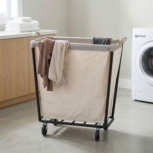 Chariot à linge pliable en acier au design moderne 320L avec roues, Vente Black Friday, Usage domestique Taïwan, BN169 82x50x88cm - Product Image 1