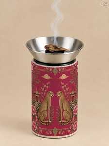 Brûleur à Bakhoor en bois de luxe moderne avec plaque métallique pour une fragrance premium et une décoration élégante pour la maison - Product Image 4