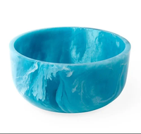 Bol en résine polie fait main vert céladon, style oriental Wabi Sabi, artisanat écologique pour servir les aliments et offrir en cadeau