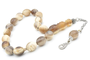 Tasbih de luxe de haute qualité en corne de buffle, fait main, taille personnalisée, perles de prière islamiques pour musulmans, perles de prière polies pour l'Aïd - Product Image 3