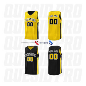 <b>Hot</b> Sale Basketball Jersey Uniform Blue Gray <b>Pink</b> Green Purple Black Red White Orange Reversible Basketball Sportswear Jersey - Product Image 2