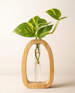 Florero de Bambú Moderno y Ecológico para Bodas, Centro de Mesa Minimalista para Decoración del Hogar y Sala de Estar - Product Image 2
