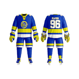 Uniformes de hockey sobre hielo al por mayor de alta calidad, chaqueta larga personalizada, uniformes de hockey - Product Image 1