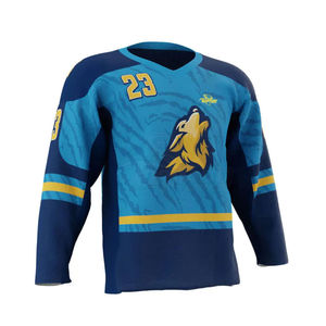 Nouvelle arrivée de maillots de hockey sur glace dans différentes couleurs, créez votre propre uniforme de hockey sur glace personnalisé, ensemble à prix bas - Product Image 2