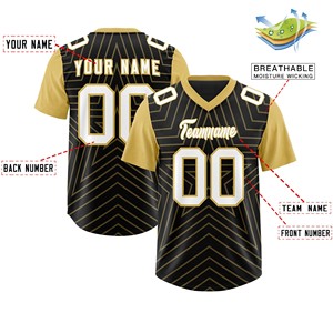Professional American Football Jersey Moisture Wicking Fabric Digital Print Custom Logo OEM ODM Supplier Performance Wear - Product Image 2