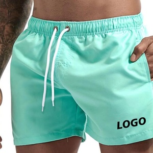 Shorts de sport décontractés pour hommes, respirants, en soie glacée, avec poches, cordon de serrage, séchage rapide, pour la course à pied - Product Image 1