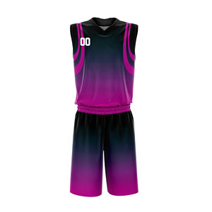 Conjunto de Uniforme de Baloncesto Sublimado con Degradado Personalizado, Transpirable, de Secado Rápido, para Entrenamiento Deportivo en Equipo, Camiseta de Baloncesto para Hombre - Product Image 5