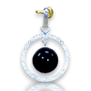 Colgante de Plata de Ley 925 con Piedra de Ónix Negro, Joyería Fina Clásica Hecha a Mano para Compradores Mayoristas - Product Image 1