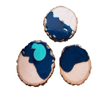 New Arrival Antique Design Wooden Coaster <b>Rounded</b> Shaped <b>Mat</b> and Pads for <b>Table</b> Decoration Accessories in Affordable Price - Product Image 1