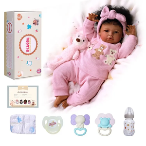 <span class=keywords><strong>Muñeca</strong></span> Reborn Silenciosa Babeside Laney <span class=keywords><strong>de</strong></span> 20 Pulgadas, Niña Afroamericana, Extremidades <span class=keywords><strong>de</strong></span> Vinilo, Cuerpo <span class=keywords><strong>de</strong></span> <span class=keywords><strong>Tela</strong></span> Suave, Muñecas Reborn Realistas - Product Image 5