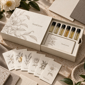 Boîte à tiroirs SunGene Ivory pour cartes de découverte de parfums et mini-vials - Product Image 6