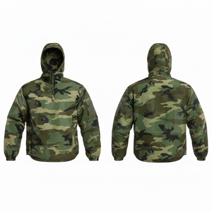 Hot Sale Custom Zipper Closure Hooded Windbreaker <b>Jacket</b> Lightweight Waterproof Outdoor Utility <b>Pullover</b> Hoodie <b>Jackets</b> - Product Image 5