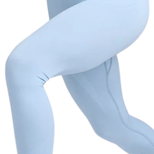 Leggings sans couture pour femmes, taille haute, extensibles, pour le sport, le yoga, la course à pied, l'entraînement physique, avec logo gris - Product Image 5