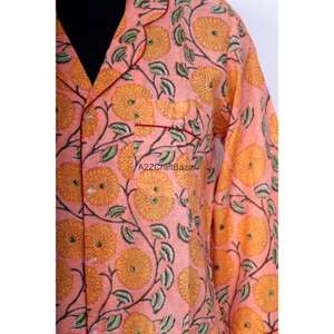 Vestido Midi de Mujer Ecológico 100% Algodón con Estampado Floral, Manga 3/4, Cuello en V, Impresión Digital, para Eventos/Fiestas, Estilo Sexy y Club - Product Image 3