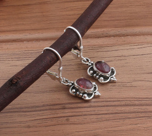 Natural Multi Color <b>Tourmaline</b> Drop <b>Earrings</b> 925 Sterling Silver Luxury Gemstone Women's Wedding Jewelry Wholesale - Product Image 4