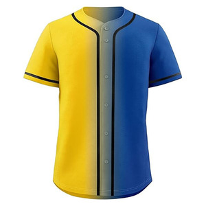 OEM Service Custom <b>Blank</b> Baseball Jersey Mens 100% Polyester Button Up Short Sleeve Quick Dry Team Uniform - Product Image 5