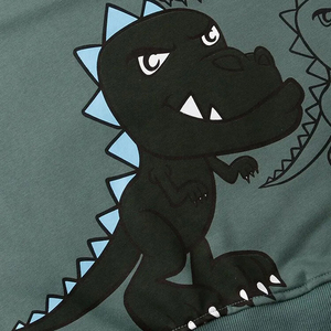 Sweat-shirt à col rond surdimensionné pour homme, en molleton épais 400 g/m², couleur unie avec design imprimé, logo personnalisé, prix bas - Product Image 4