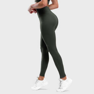 Hot Sell Gym Soft Solid Womens 2-Piece Lightweight Breathable High Waist Top Bra Flare Leggings Front yoga sets for women - Product Image 5