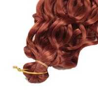 Lot de Cheveux Synthétiques Pré-étirés en Fibre Haute Température pour Tresses au Crochet, Ondulations Hawaïennes, Double Trame Faite à la Machine, Vente en Gros