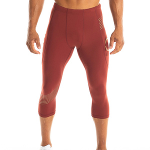 Nouveaux leggings de fitness pour hommes, coupe ajustée, grandes tailles, légers, respirants, à compression réglable, en vente. - Product Image 4