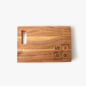 Planche à découper en bois Rectangle carré bois d'acacia et planche à fromage à découper planche à découper produits Offre Spéciale - Product Image 3