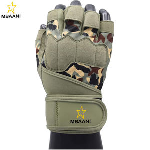 Guantes de Levantamiento de Pesas para Hombre, Guantes de Entrenamiento con Soporte para Muñeca, Guantes sin Dedos para Ejercicio en Gimnasio - Product Image 4