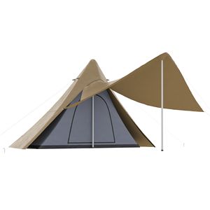 Tenda da Campeggio Teepee per 2-3 Persone con Veranda, Facile da Montare, per Escursioni e Campeggio all'Aperto - Product Image 5