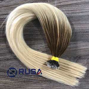 ต่อผมนาโนแบบซุปเปอร์ดับเบิ้ลดรอน ผมแท้เวียดนาม 100% สีออมเบรบลอนด์ ต่อผมแบบนาโนริง - Product Image 4