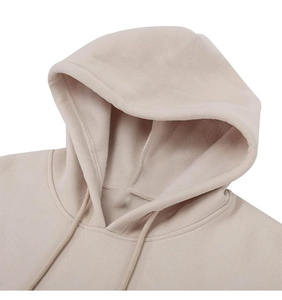 เสื้อฮู้ดดี้ผ้าฝ้ายผสมโพลีเอสเตอร์สำหรับผู้ชาย รุ่นหนา ใส่ได้ในฤดูหนาว ระบายอากาศได้ดี แห้งเร็ว มีโลโก้โฟม กระเป๋า 3 มิติ แบบยูนิเซ็กซ์  สีพื้น - Product Image 3