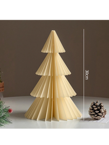 Árbol de Navidad de nido de abeja de color personalizado, fabricado en Vietnam (OEM/ODM) para decoración de eventos y fiestas navideñas. - Product Image 3