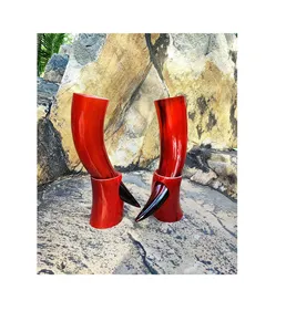 Soporte para Cuerno Vikingo Hecho a Mano, Ecológico, Ligero, de Cuerno Natural, Inspirado en Floki, Taza Medieval para Cerveza, Regalo para Camping - Product Image 4