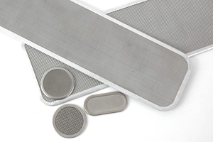 Filtre en treillis métallique tissé en acier inoxydable pour le recyclage et la granulation du plastique, ouverture de 1/2 pouce, calibre 14 - Product Image 2