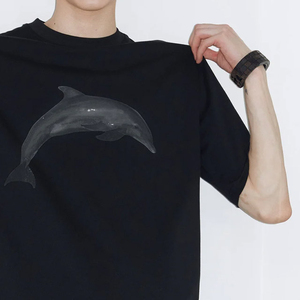 เสื้อยืดโอเวอร์ไซส์สตรีทแวร์ผู้ชาย พิมพ์ลายรูปแร็ปเปอร์ ผ้าเจอร์ซีย์คอตตอน 100% พิมพ์ลายแบบซับลิเมชั่น แขนสั้น - Product Image 5