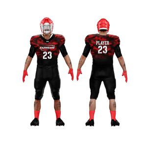 Ensemble de maillot et pantalon de football américain personnalisé pour hommes, respirant, anti-humidité, sublimation, entraînement, match - Product Image 1